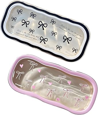 2 Pack Pink Glasses Case for Women, Cute Clear Hard Shell Eye Glass Cases, Adorable & Lightweight Eyeglass Case for Sunglasses, Lightweight Eyeglass Holder for Sunglasses or Reading Glasses