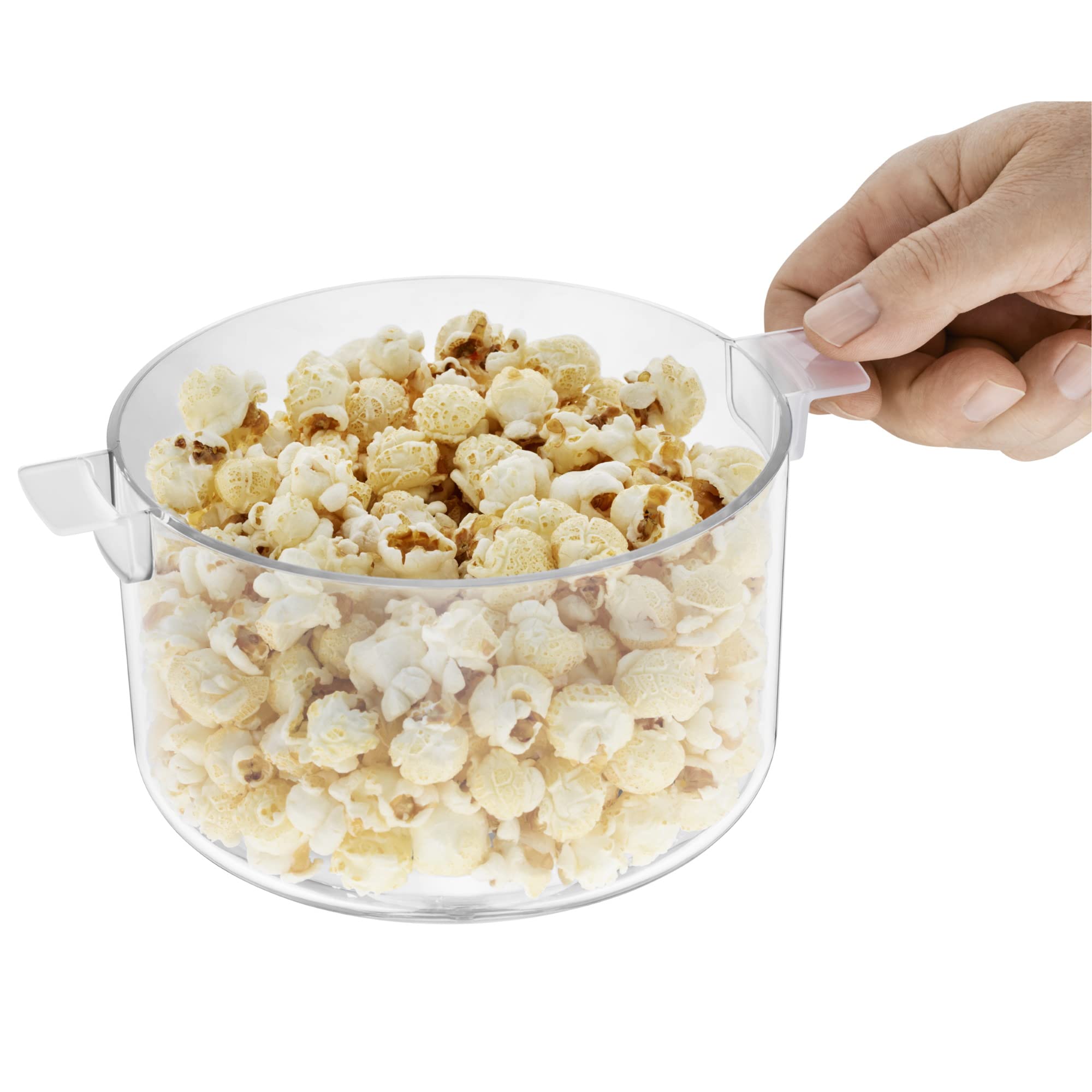 WMF KITCHENminis - Macchina per popcorn, piastra riscaldante rivestita, coperchio per servire, apertura per sciogliere il burro, preparazione con zucchero e sale, salvaspazio, in acciaio inox opaco