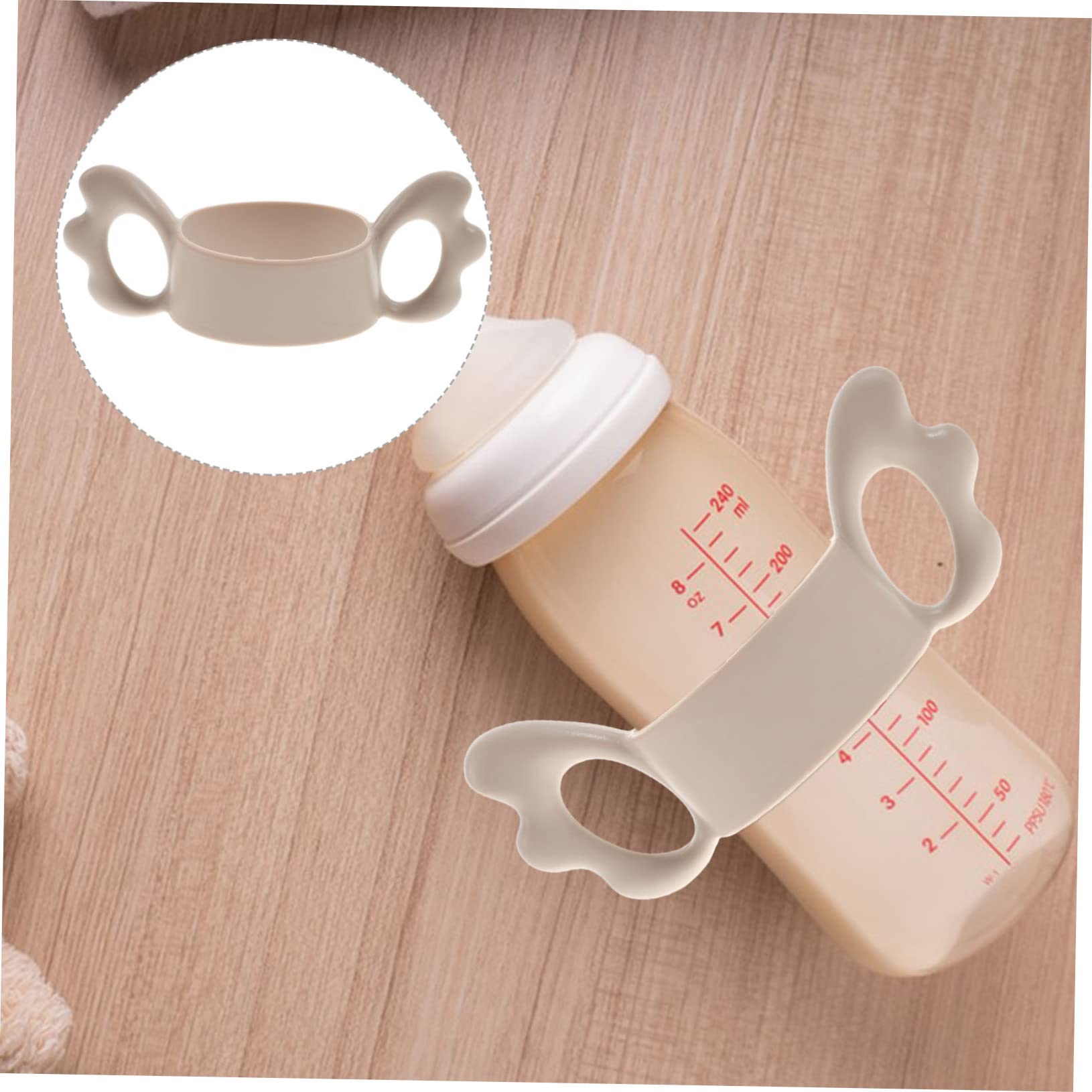 Toyvian Silicone Bottle Handle Bottle Feeding Supplies for by Newborns Silicone Baby Bottle Handle Wide-Neck Bottle Feeding Handle - Image 3
