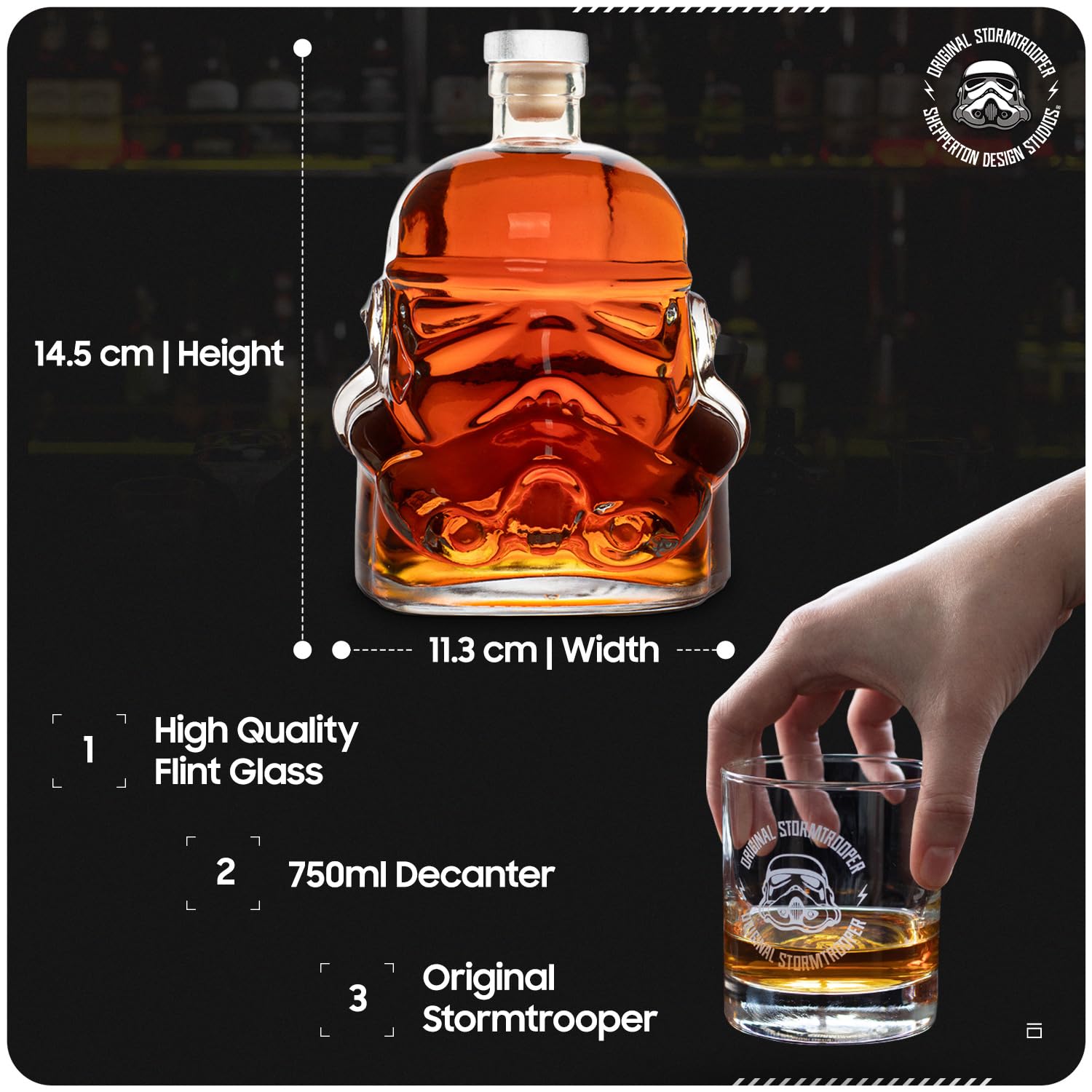 Shepperton Design Studios Karafka Stormtrooper, 0.75 l