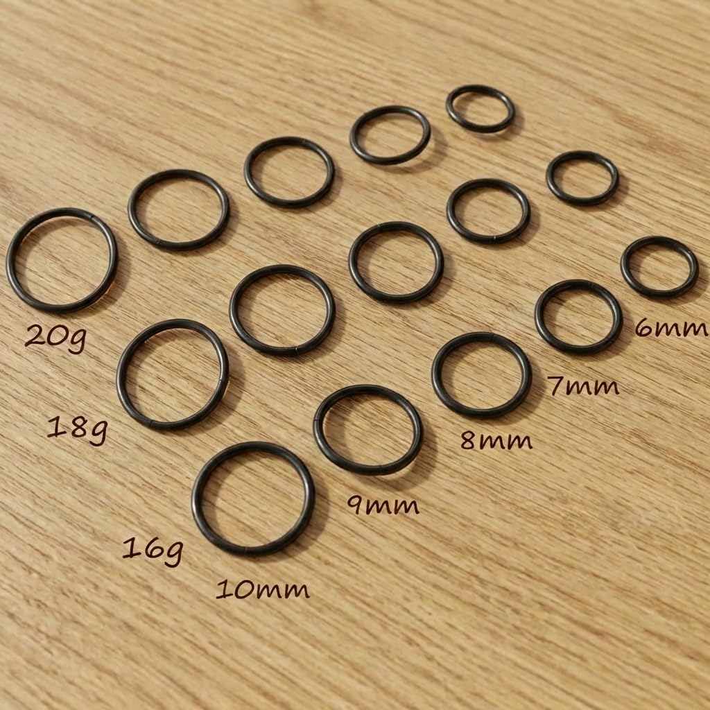 Longita 18G Hinged Clicker Segment Nariz Aros Anillos Acero Inoxidable Hombre Mujer Septum Labio Oreja Tragus Cartilage Helix Conch Piercing Joyería 3 Piezas — view 3