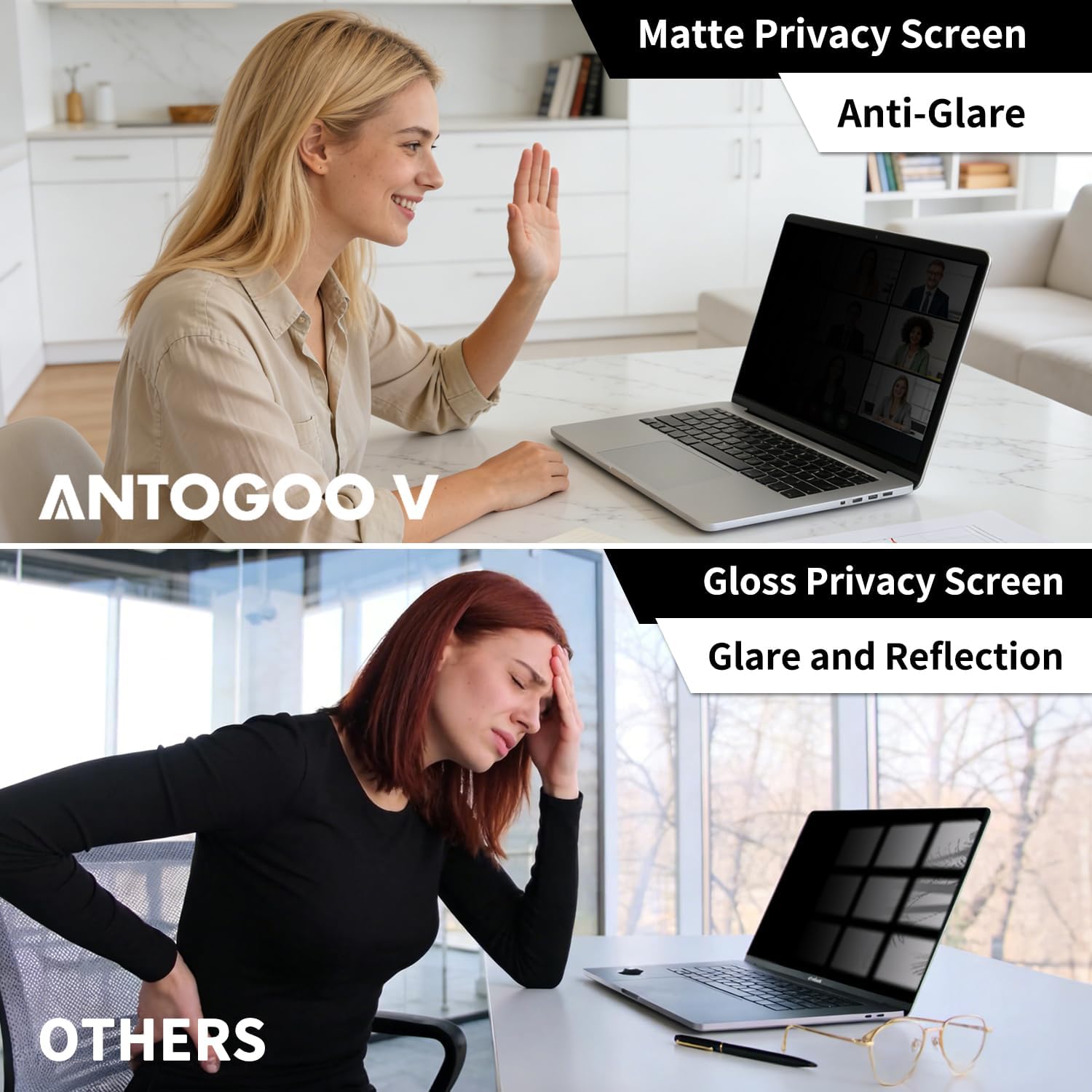 2-Pack Privacy Screen Protector for MacBook Neo 13-Inch A18 Pro – Matte Laptop Privacy Screen Shield Anti Blue Light Glare Filter for 2026 Mac Neo 13in