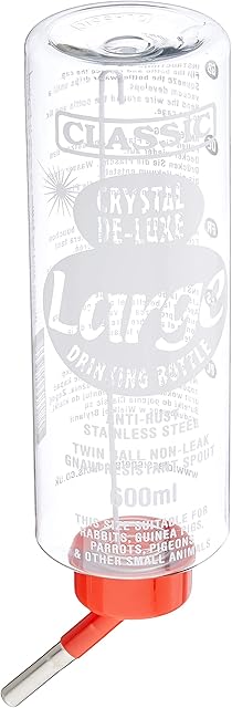Classic Crystal Deluxe 'Large' - Small Animal Drinking Bottle 600ml