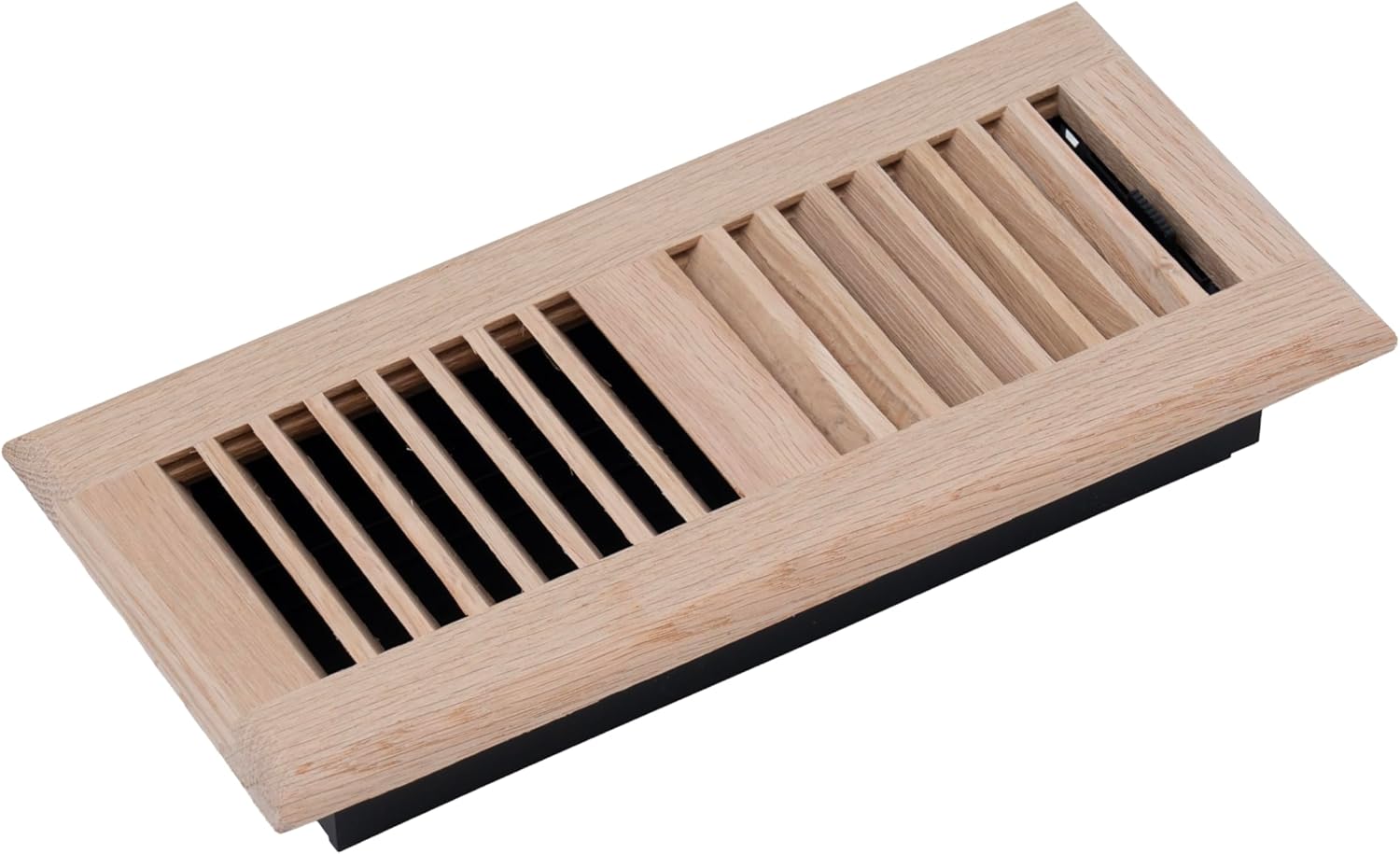 Fits 2x12 and 12x2 Duct Opening | Floor Register with Louvered Design by Handua | Heavy Duty Walkable Design with Damper | Floor Vent Grille | Easy to Adjust Air Supply Lever | Oak