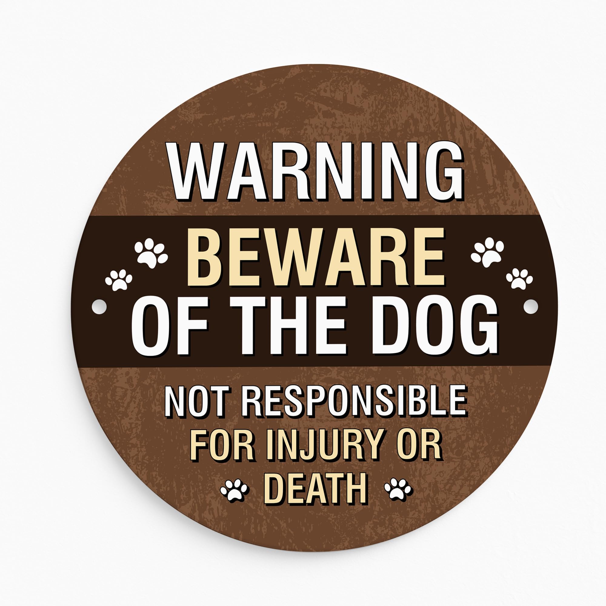 Red Ocean Beware of the Dog Sign Warning Acrylic Sign Beware For Fence Gate Dog Warning For Outdoor Gate Shed Wall Plaque