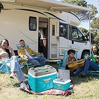 Vista 5 de Pinnacle Enfriador con ruedas – Práctico juego de enfriador de 66L con ruedas y mango – Incluye enfriadores de camping de 30L 11L y 4.5L y 2