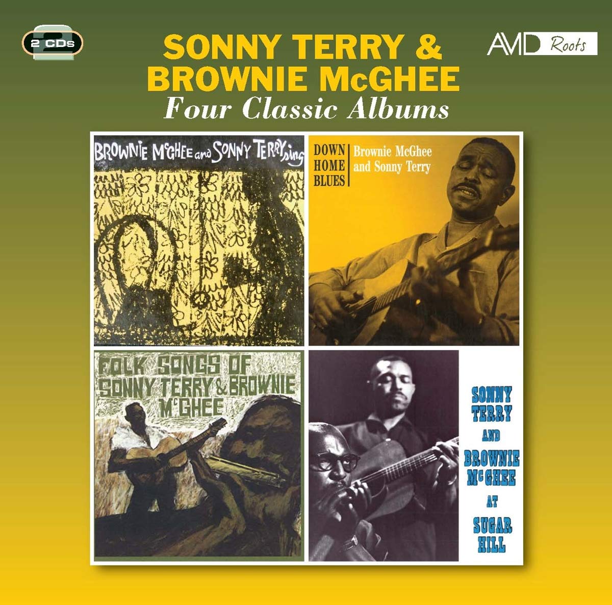 Sonny Terry & Brownie McGhee Four Classic Albums double CD Europe Avid Roots