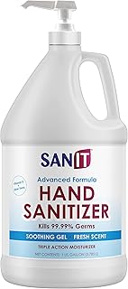 Sanit Moisturizing Hand Sanitizer Gel 70% Ethyl Alcohol - Kills 99.99% Germs, Advanced Formula with Vitamin E and Aloe Ver