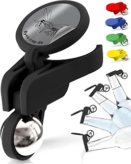 FlyEx - Tapón automático para Botellas, protección contra Avispas, para chapas, tapón de Rosca, para Botellas de Vidrio Pet, Cerveza y Agua (5 x Multicolored + Sol)