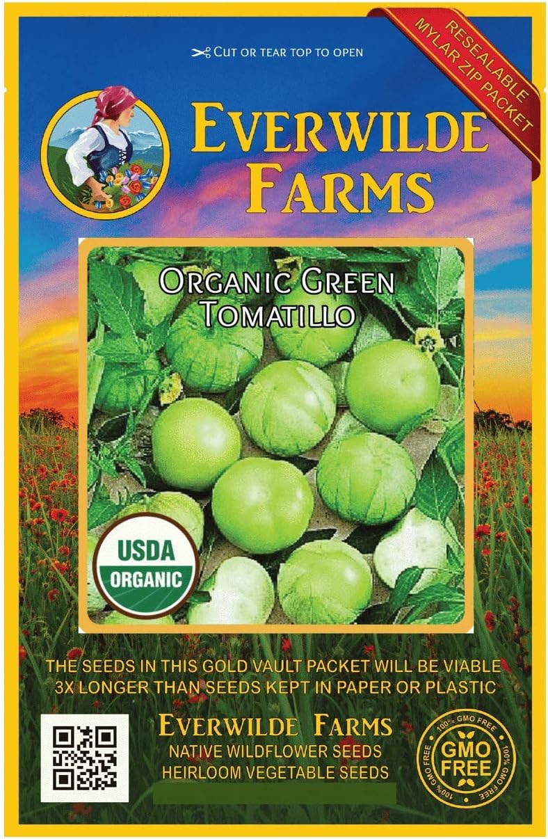 Everwilde Farms 25 Organic Green Tomatillo Tomatillo