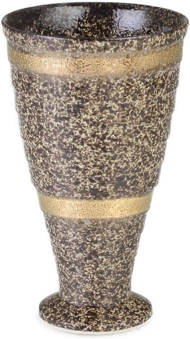 CtoC JAPAN Goblet (Gold) Multi, φ3.3 x 5.5 inches (8.3 x 13.9 cm), 9.8 fl oz (275 cc), Renga Pottery Kiln Arita Ware Made in Japan
