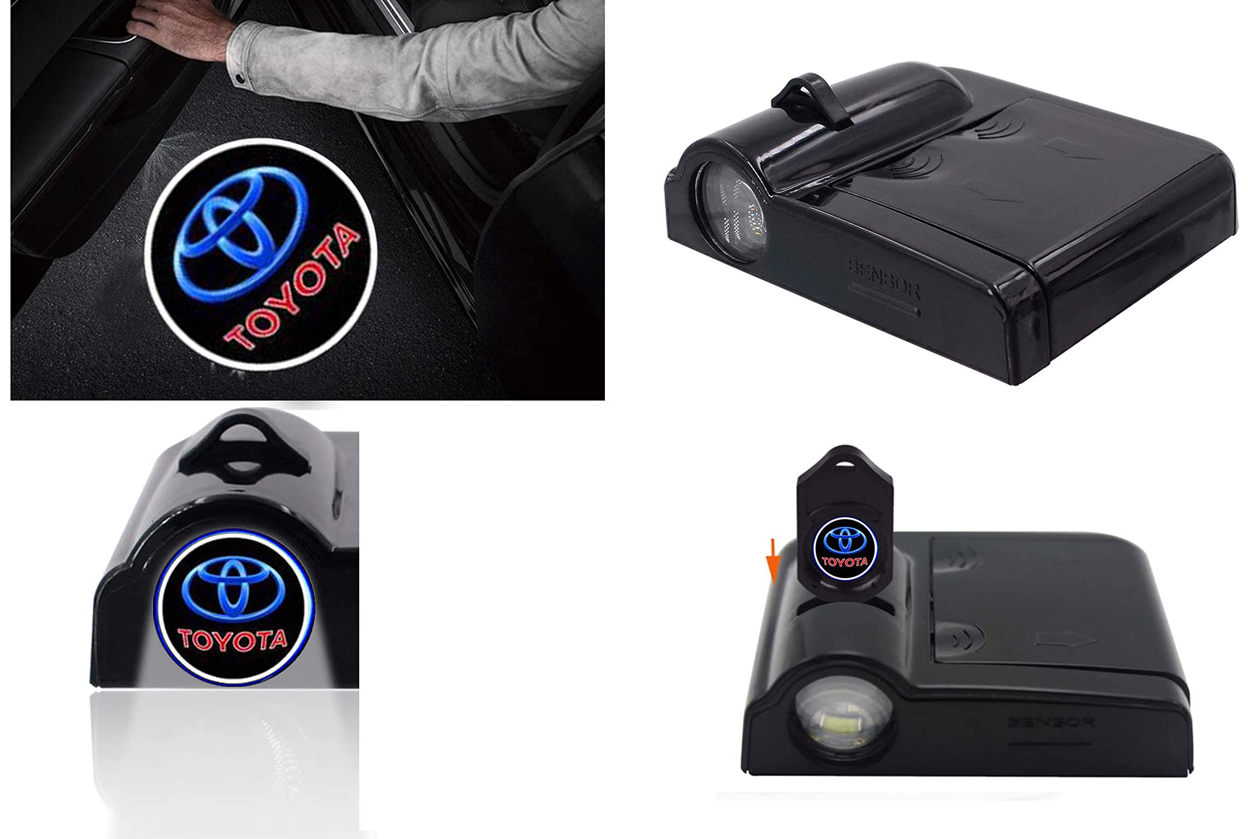 Buy Genesis 2Pcs Wireless Car Logo Shadow Projector Ghost