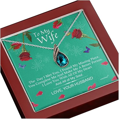 Regalos para esposa, collar para mi alma gemela para mujer, regalo de cumpleaños para esposa, romántico día de San Valentín, día de la madre, boda,