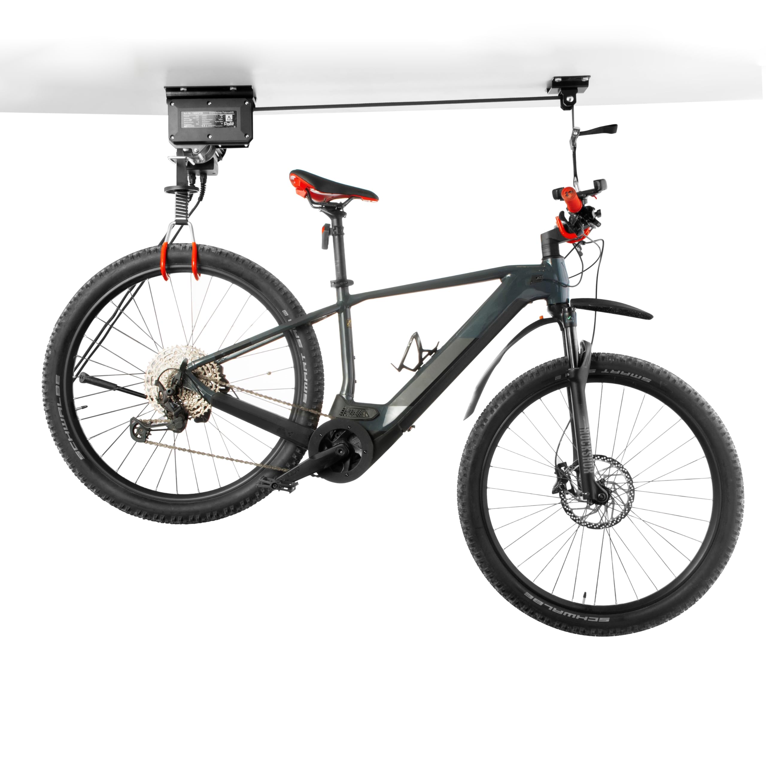 Pallit Elevador eléctrico para bicicletas | 100 kg de capacidad de carga | 3000 mm de altura de elevación | Portabicicletas