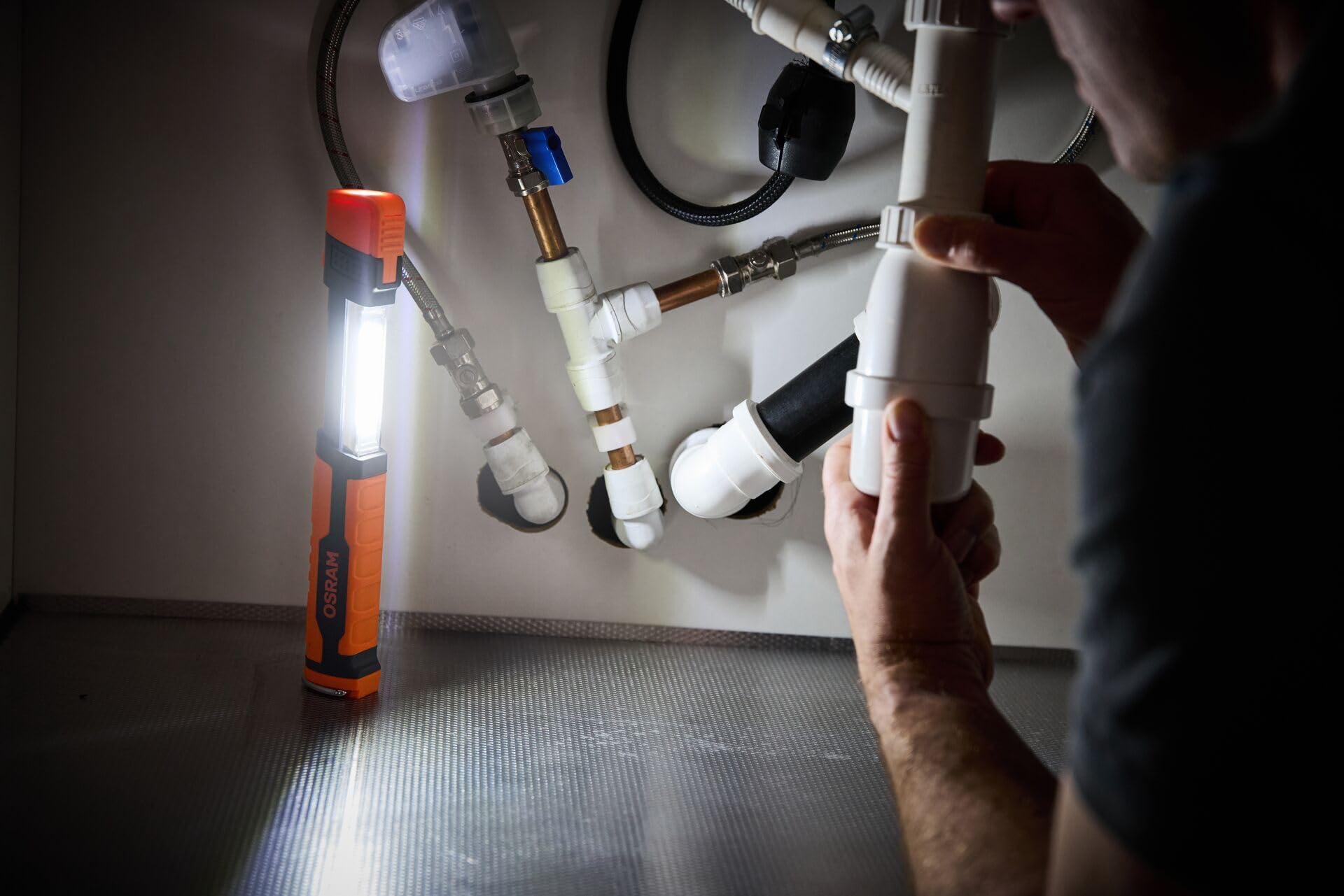 OSRAM LEDinspect TELESCOPIC 270, lampada di ispezione LED ricaricabile estraibile, 270lm, bianca