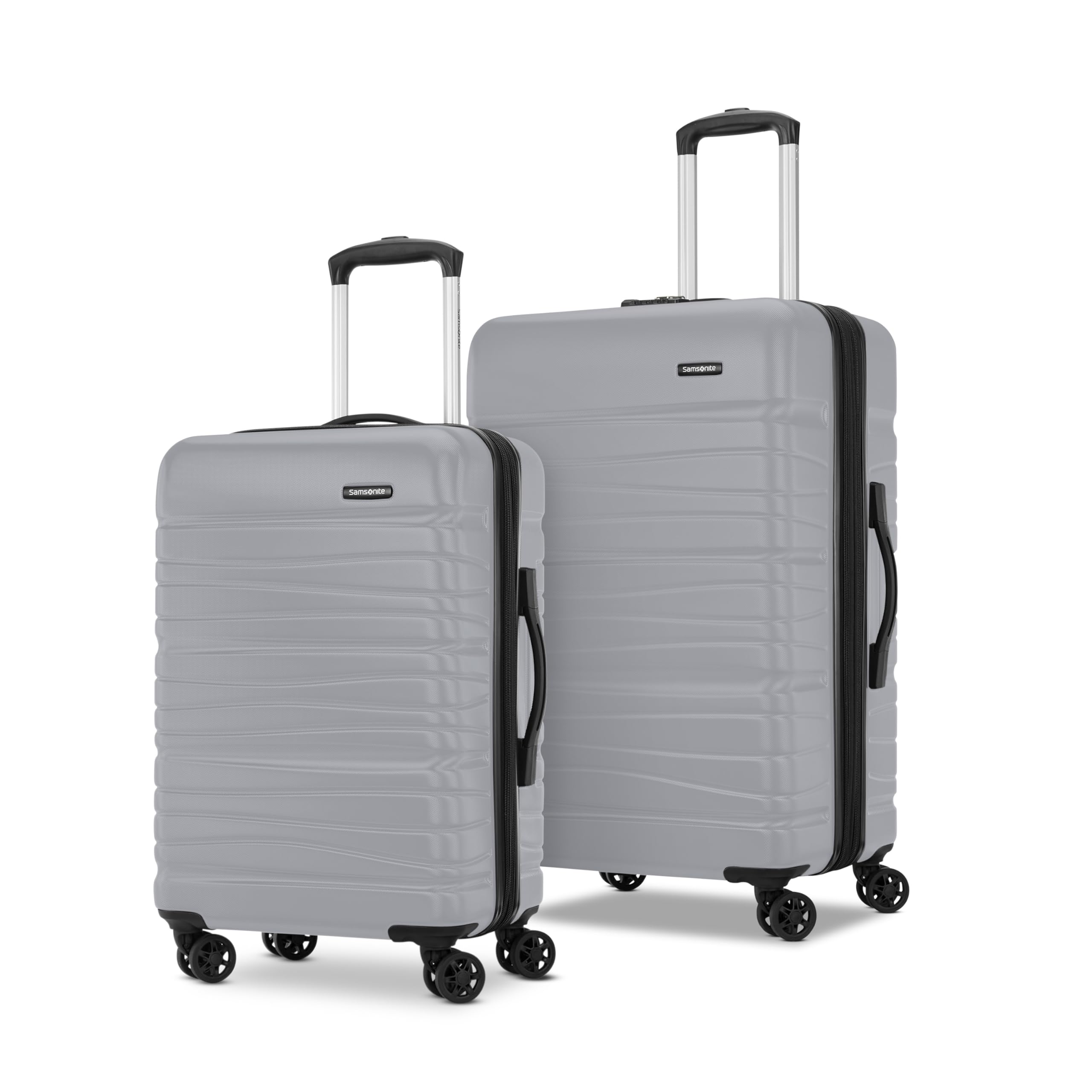Evolve SE Hardside Expandable Luggage with Spinners | Titanium | 2PC SET (Carry-on/Medium)
