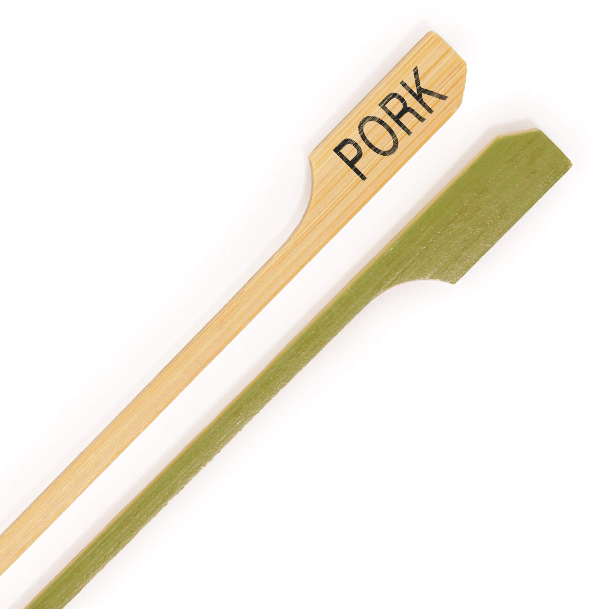 BambooMN - Pork Meat Marker Bamboo Paddle Pick - 3.5" (8.9cm) - 1,000 Pieces