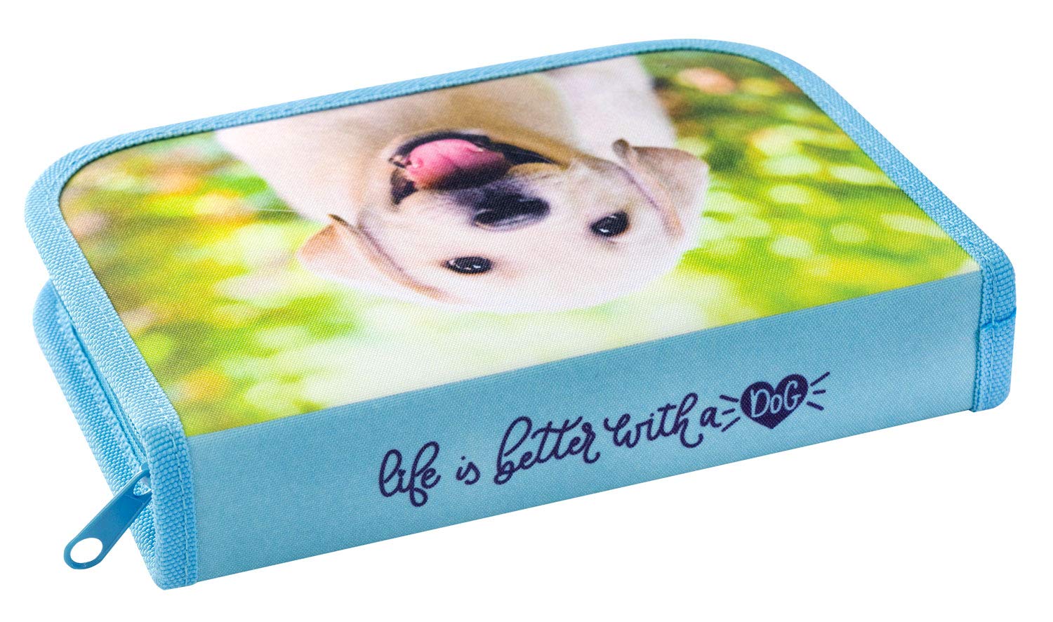 Eberhard Faber 577558 - Piórnik pies, wypełniony 42 przyborami do pisania, etui szkolne