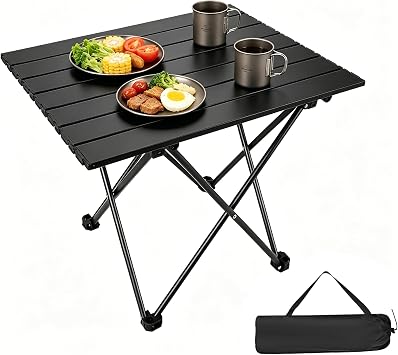 Folding Camping Table, Small Camping Table, Portable Aluminum Camp Table