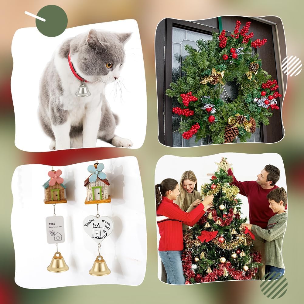 Asian Hobby Crafts Golden Craft Bells for Kids School Projects, Home Decor, Christmas Crafts, Gift Packing, DIY Jewelry, Art & Craft Activities | Set of 25 Pcs | Size - 2.5 cm 2