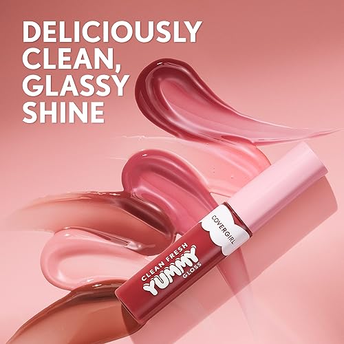 Miniatura 6 de COVERGIRL Clean Fresh Yummy Gloss Daylight Collection Brillo de labios, hidratante, brillo brillante, fórmula vegana, Sunshine Rays 20, 0.33 onzas