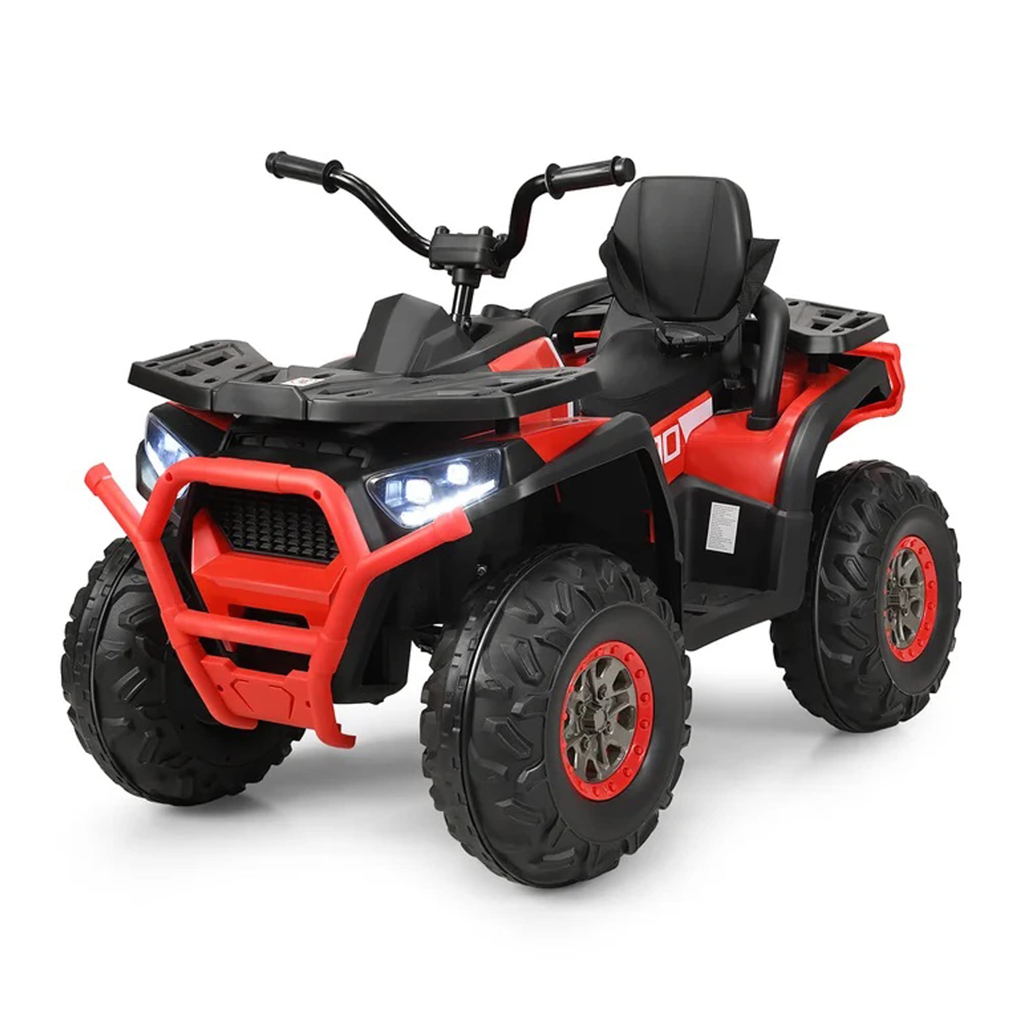 DERAK Kids Electric 4-Wheeler ATV Quad 2 Speeds Ride On Car Red Bikes