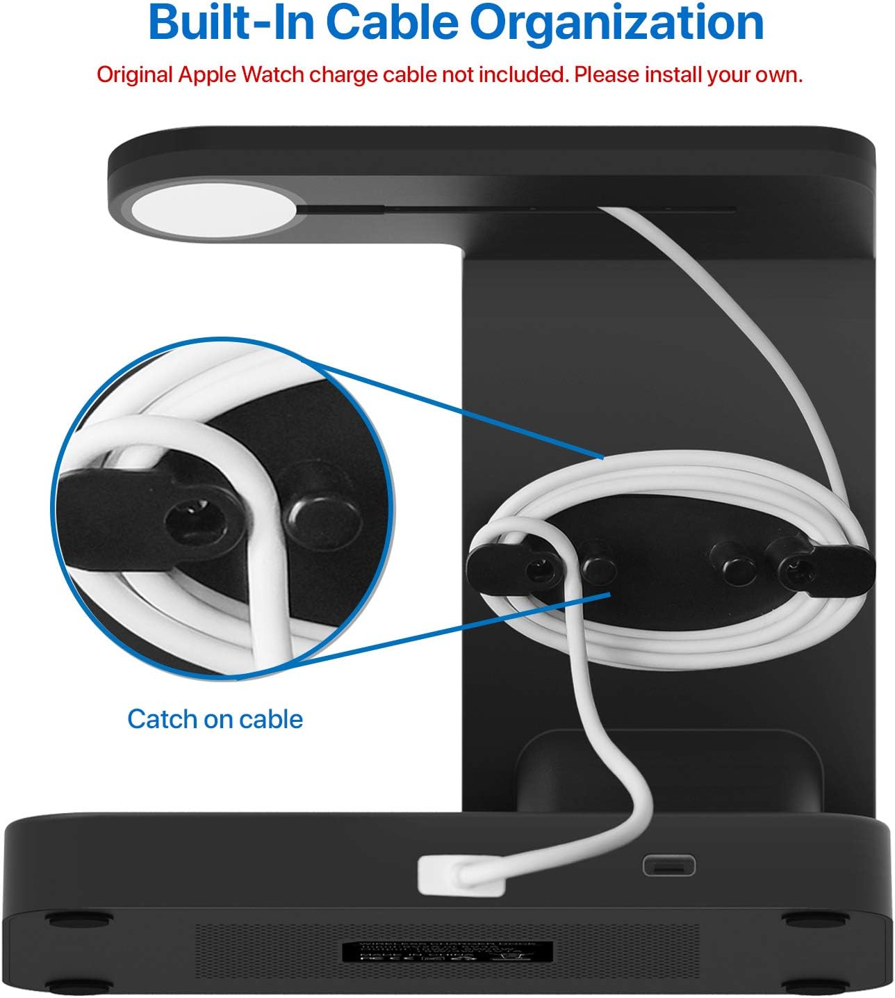 OCOMMO 3 in 1 Qi Wireless Charging Station for Multiple Devices, Airpods, Samsung Watch, Apple Watch 5, 4, 3, 2, 1, Android Phones, iPhone 11, 11 Pro, 11 Max Pro, XS Max, XR (QC 3.0 Adapter Included)