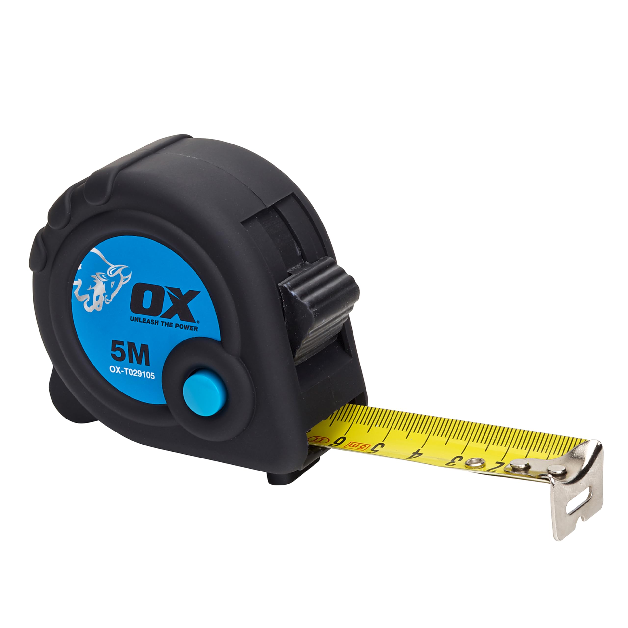 OX Tools T029105 Trade 5m Tape Measure - Metric Only, Black/Blue