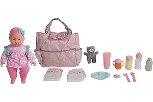 14" Baby Doll with Diaper Bag Set: Sweet Dreams and Bountiful Joy
