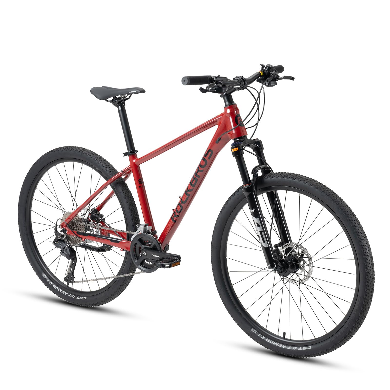 ROCKBROS MT·300 Bicicleta de Montaña 27.5" Aluminio, Suspensión Ajustable con Cambio Shimano Cues U3020 18 Velocidades, Cuadro 16/18/21 Pulgadas para Hombre y Mujer