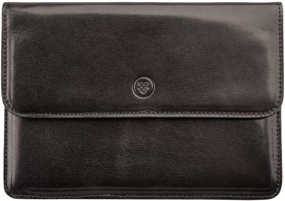 Maxwell Scott - Luxury Italian Leather Travel Wallet Holder for 4 Passports - Made from Italian Hides -The Torrino Black