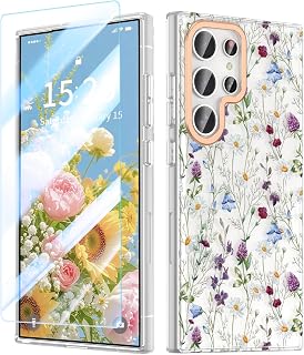 MILPROX Flower Case for Samsung Galaxy S24 Ultra,Garden
