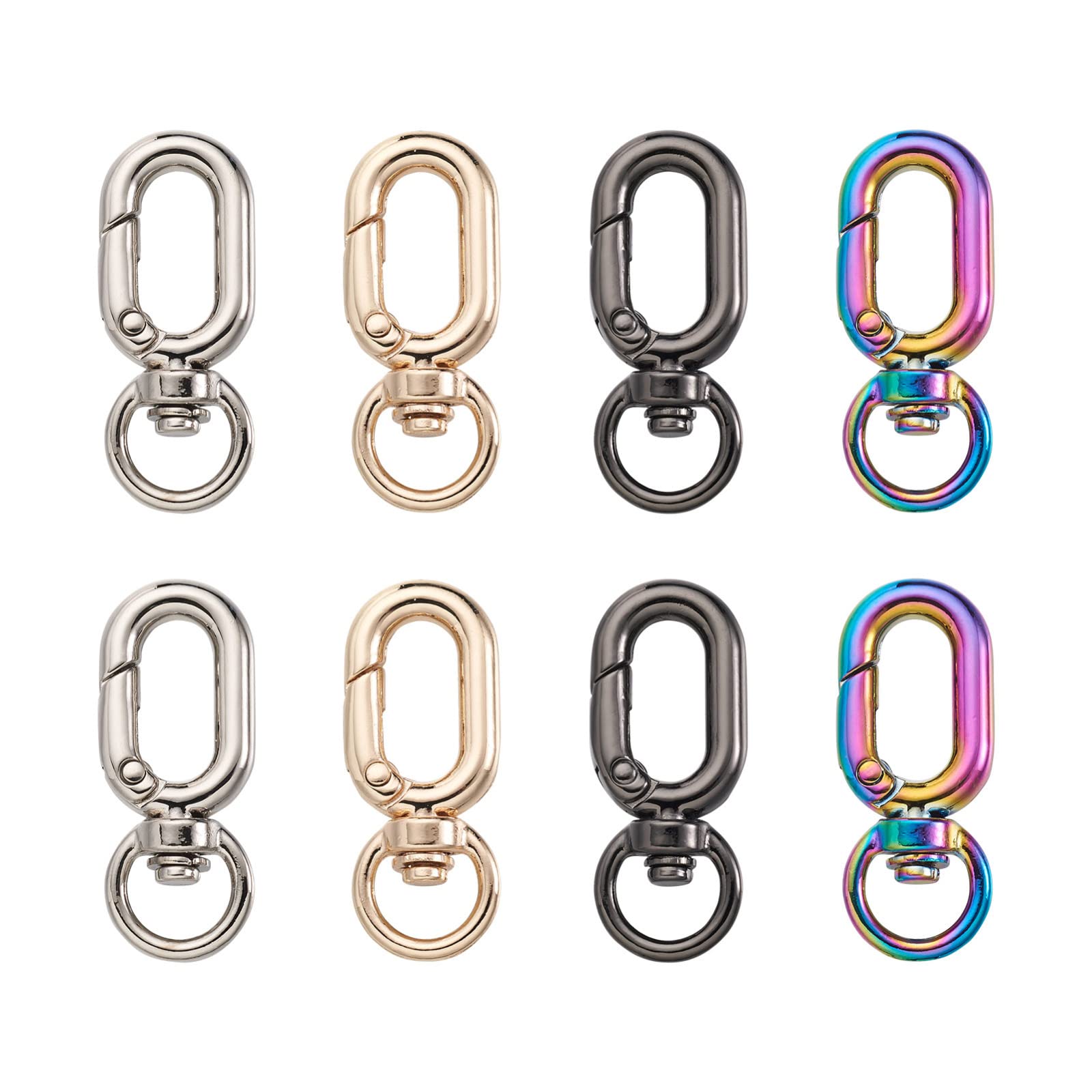 Amazon.co.jp: 8個/箱 楕円形 回転フック 合金製 ナスカン バッグ