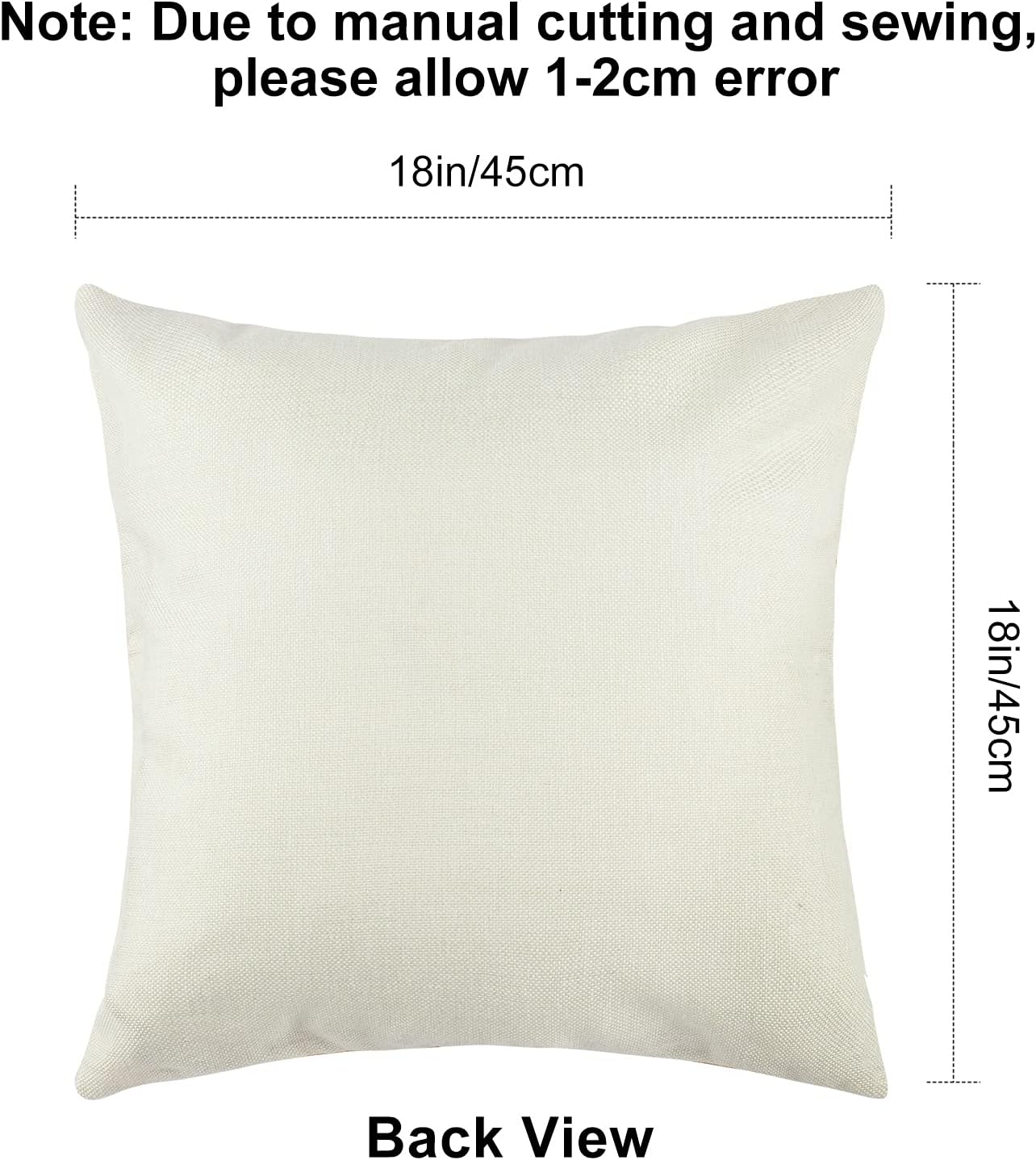 D-FantiX Fall Throw Pillow Covers 18x18 Inch Thanksgiving Decorations Autumn Pillow Cases Set of 4 Happy Fall Cotton Linen Sofa Bed Cushion Decorative Holiday Fall Throw Pillow Decor