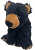 Black Bear from Deluxebase. 8-inch Sustainable Plush Animal from Recycled Materials, Eco-Friendly Soft Stuffed Toy, Child-Safe Gift with Embroidered Eyes