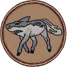 The Land Shark Patrol Patch - 2" Diameter Round Embroidered Patch Hook & Loop Fastener
