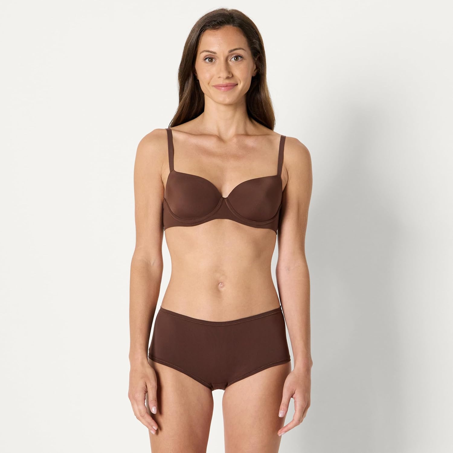 Amazon Essentials Women's Peached Microfiber Boyshort, Pack of 6 - Image 5