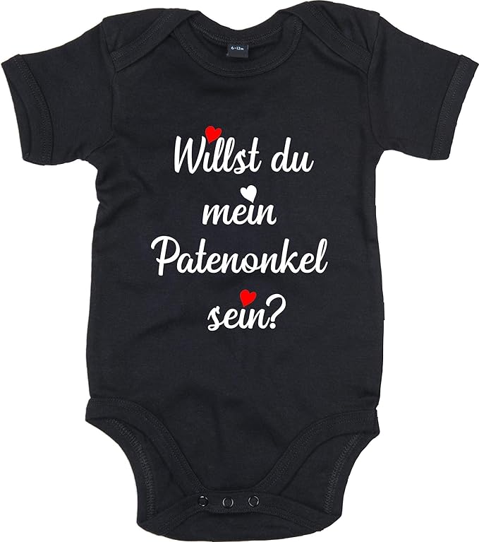 Kleckerliese Baby Body Sprüche Jungen Mädchen Kurzarm mit Motiv Willst