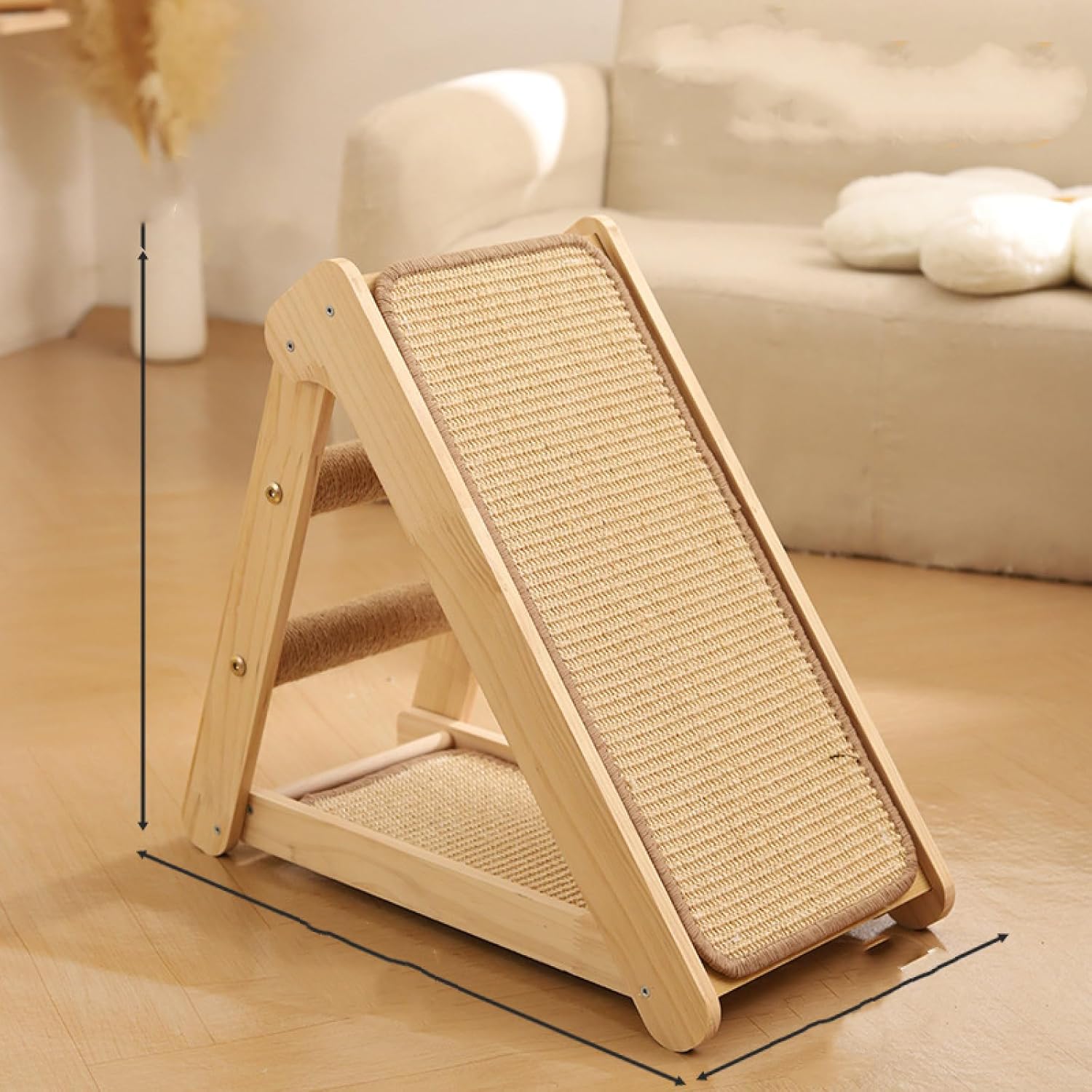 Cat Scratching Board, cat nest Integrated wear-Resistant, Non-Shaving, Solid Wood cat Climbing Frame occupies an Area of Small sisal Pads, cat Scratching Pads, cat Toys