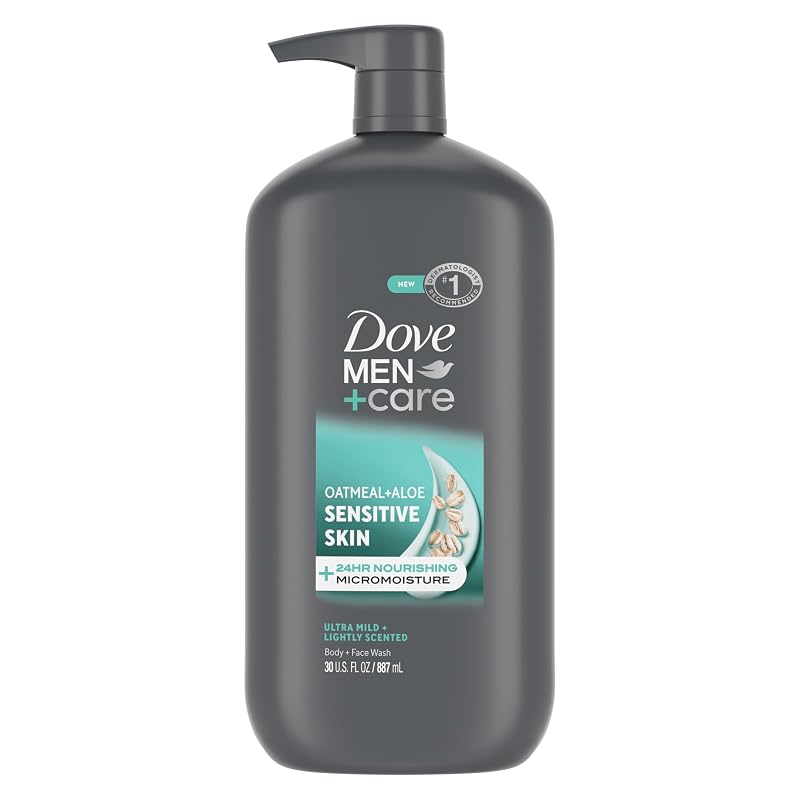 DOVE MEN + CARE Sabonete líquido para corpo e rosto, pele sensível, 887 mL