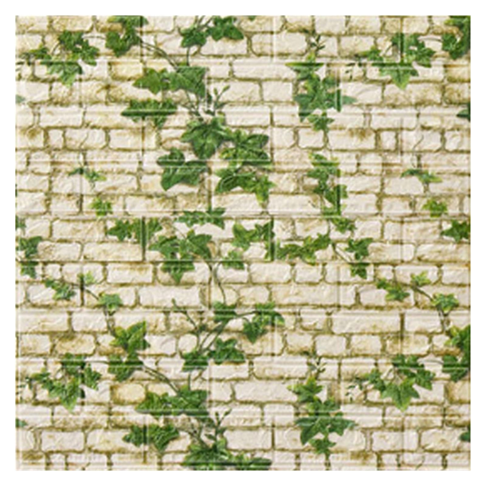 Papier peint 3D imitation brique pour créer un mur d'accent chaleureux dans le salon
