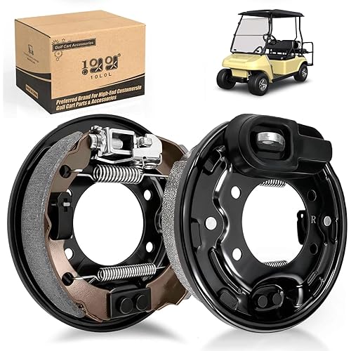 10L0L Brake Assembly for Club Car, Complete Left & Right Rear Brakes Compatible with Club Car DS/Precedent 1995-Up & Tempo 2018-Up, Golf Cart Brake Cluster Kit, Replaces OEM 101823301 103380202