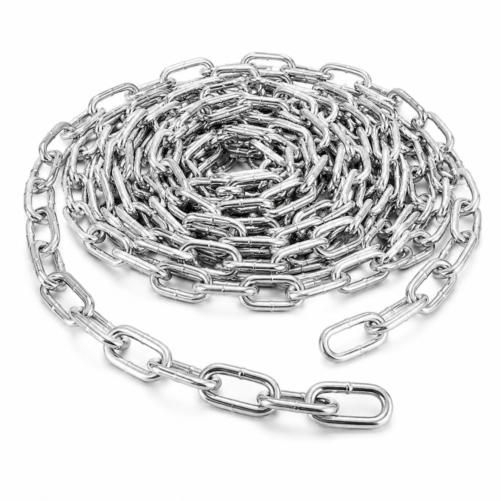 Heavy Duty Metal Chain - 19.69 Ft Galvanized Coil -1