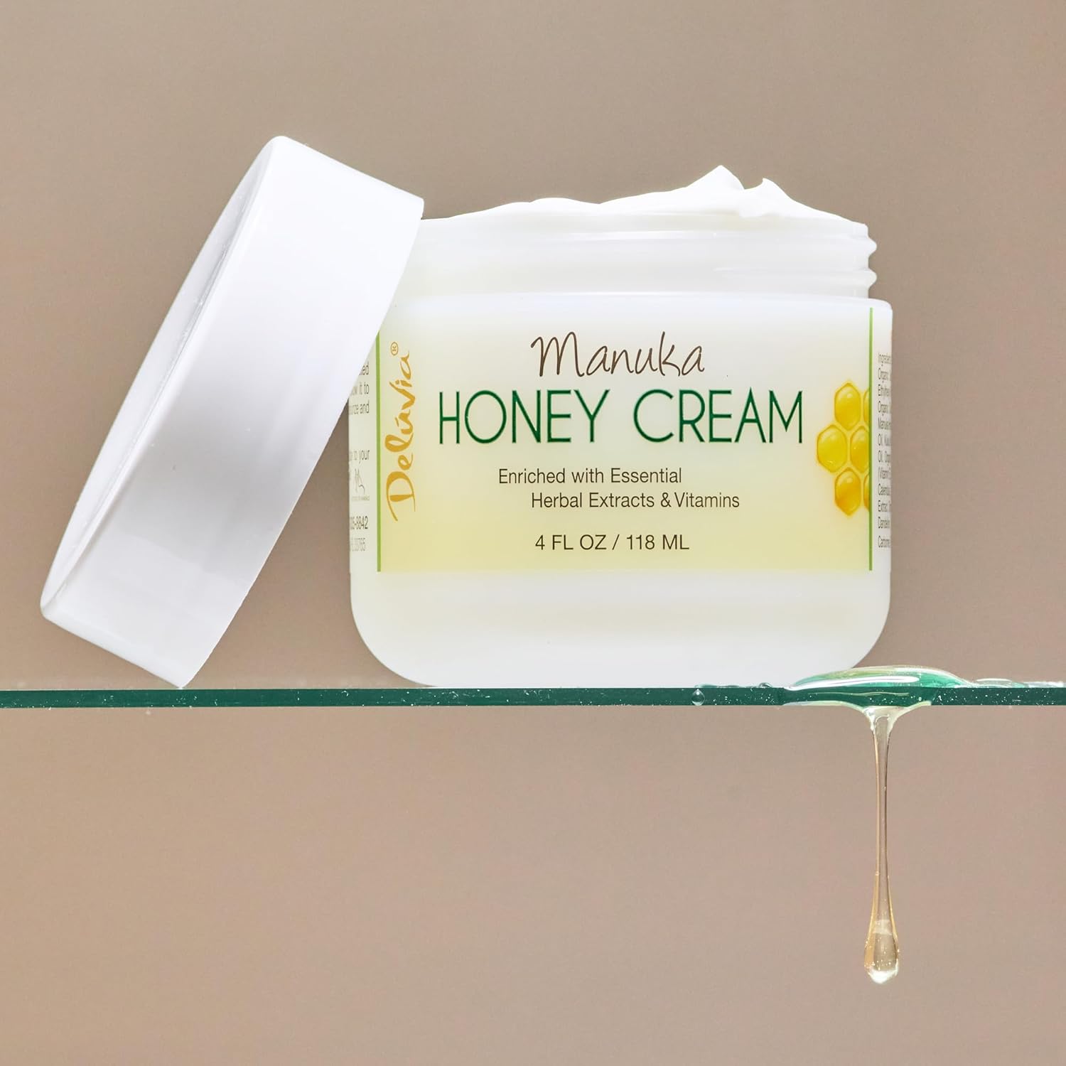 Deluvia Manuka Honey Cream | Hydrating, Soothing for Dry Skin | for Sensitive Skin, Eczema, Psoriasis & Dermatitis - 2 oz Compact Travel Size - Image 6