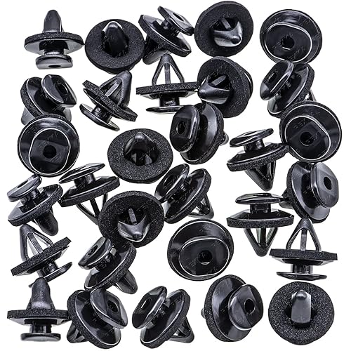 Miniatura 2 de Rexka 30 piezas Rexka 30 guardabarros, balancines, adornos, retenedores de borde de pilar con sellador para Subaru 909130088 909130109 Ascent