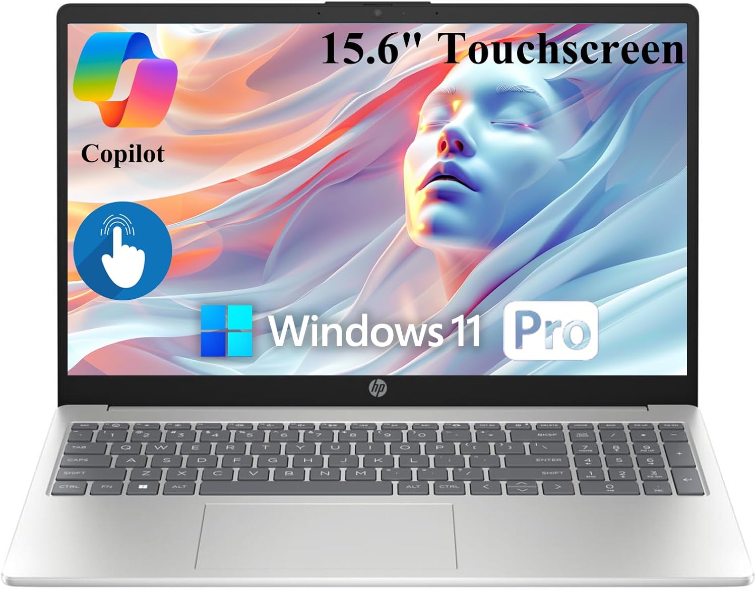 HP 2025 Touchscreen Laptop Computer for College Student & Business, 15.6" LED, Intel 13th Gen Core i3-1315U, 32GB RAM, 1TB SSD, Copilot AI, Windows 11 Pro, Wi-Fi 6, BT 5.3, HDMI, w/Accessory