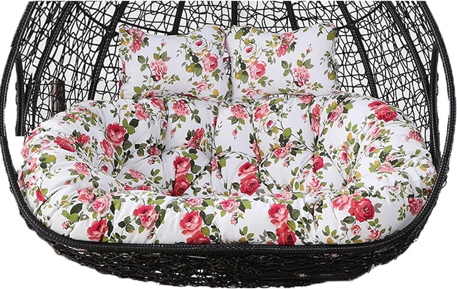 Coussin de siège imperméable pour fauteuil suspendu double place et chaise œuf