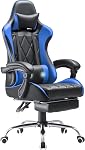 Homall Gaming Chair, Computer Chair with Footrest and Massage Lumbar Support, Ergonomic High Back Video Game Chair with Swivel Seat and Headrest (Red)