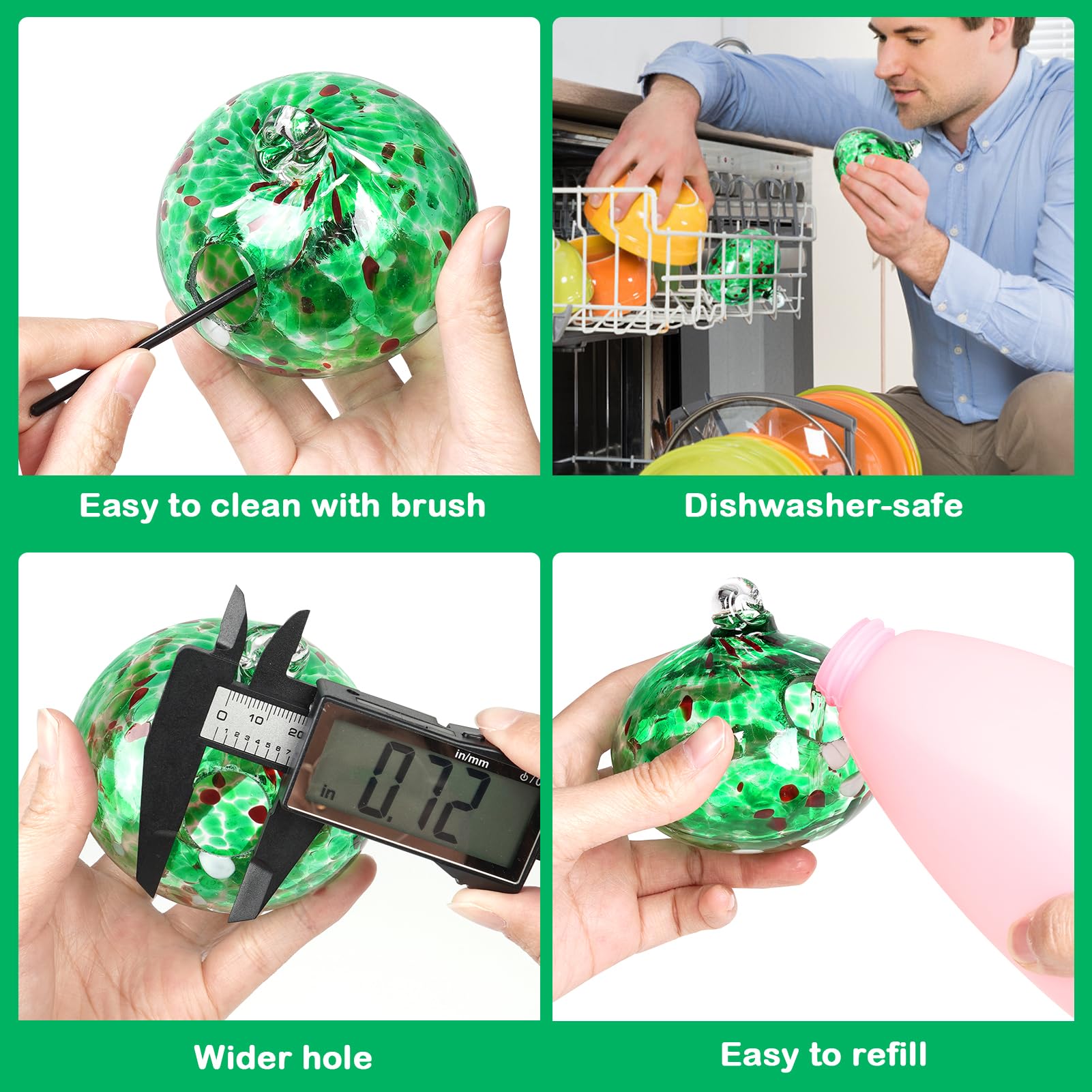 Headak Life Charming Wind Chimes Hummingbird feeders for Outdoors Hanging ant and bee Proof,Never Leak,Perfect Garden Decor for Outside