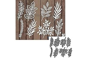 8-Piece Leaf Metal Die Cut Set: Elevate Your Paper Crafts